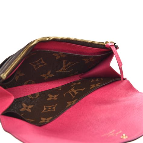 louis vuitton hot pink wallet.